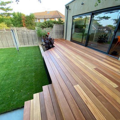 21 x 145mm x 3.96m Yellow Balau Hardwood Decking 