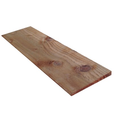 1.65m  x 125mm Brown Treated Featheredge 