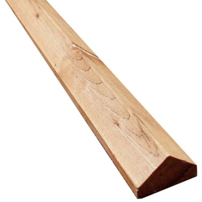 38mm x 65mm x 3.0m Brown Capping Rail