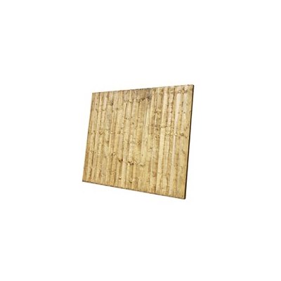 6ft  x 5ft High Close Board Fence Panel in Green  - E00328