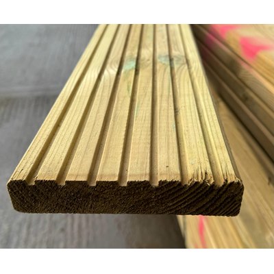 32 x 150mm x 4.2m Pressure Treated Softwood Decking
