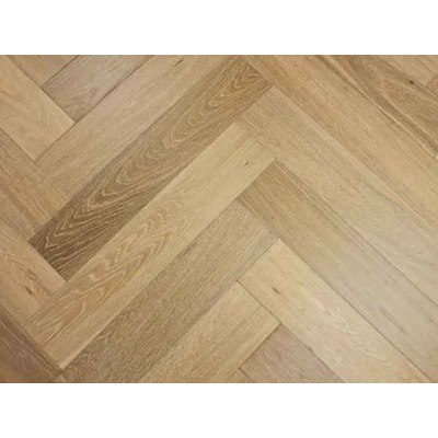 14mm Herringbone Light Smoked Oak [ Real Wood Engineered Floor ]