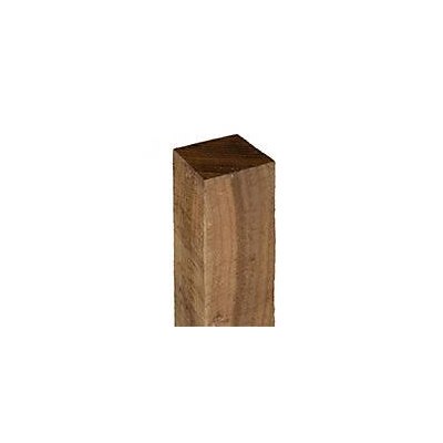 75mm x 75mm x 2.4m Brown Fence Post
