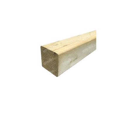 150mm x 150mm x 3.6m Planed Graded to c24 Green Treated Planed Posts  E00049