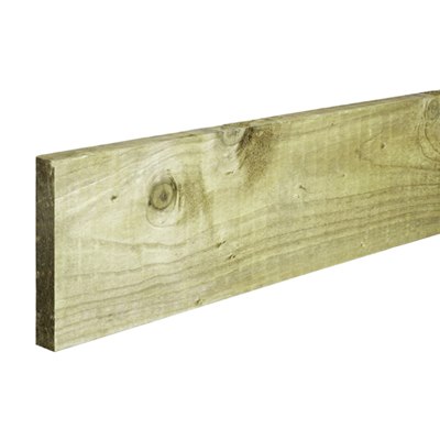 1.83m 22mm x 150mm Green Treated Gravel Board 6'