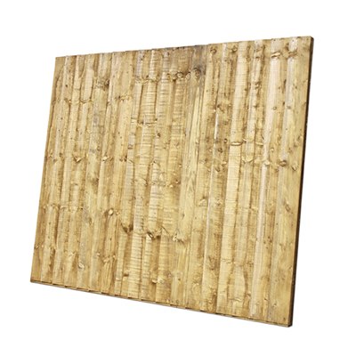 1.83m x 1.5m (6' x 5') Pressure Treated Green Close Board Panel