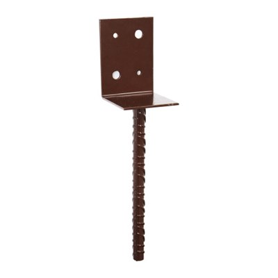 PERRY NO. 494 SLEEPER/BASE ANCHOR BRACKET CONCRETE IN BROWN 75MM