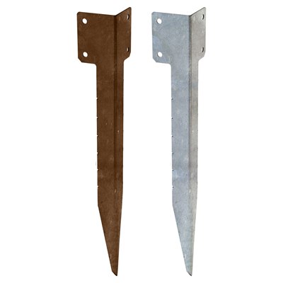 PERRY NO. 4713 SINGLE SLEEPER CORNER SUPPORT SPIKE GALVANISED 440MM 
