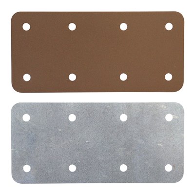PERRY NO 4718 SHORT SLEEPER STRAIGHT FLAT PLATE BROWN 170MM