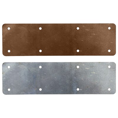 PERRY NO.4719 LONG SLEEPER STRAIGHT FLAT SUPPORT PLATE GALV 350MM