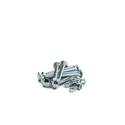 M10 x 75 Cup Square Carriage Bolt & Hexagon Nut (box of 50)