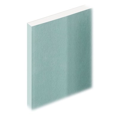 2400 x 1200 x 12.5mm Moisture Resistant Tapered Edge Plasterboard.