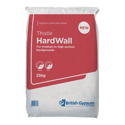British Gypsum Thistle Hardwall Plaster 25kg