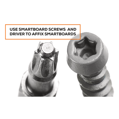 SMART SOLID BOARD COLOUR MATCHED SCREWS 63MM BOX OF 200 - BATTLESHIP GREY