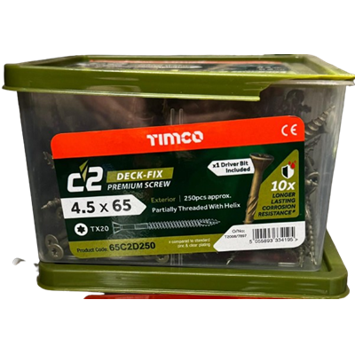 4.5 x 65mm Advanced Decking Screws 