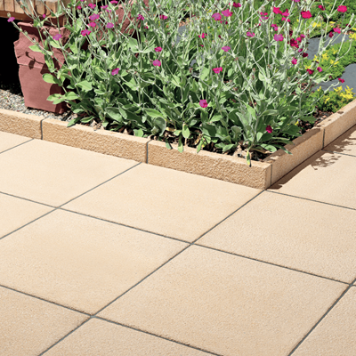 600mm x 600mm x 35mm Textured Utility Paving Buff