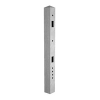 CONCGOODS3001 2.4m Concrete Morticed Post [8ft] - For Arris Rail