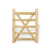 FORESTERGATE0001 Charlton Forester 5 Bar Treated Gate 3ft